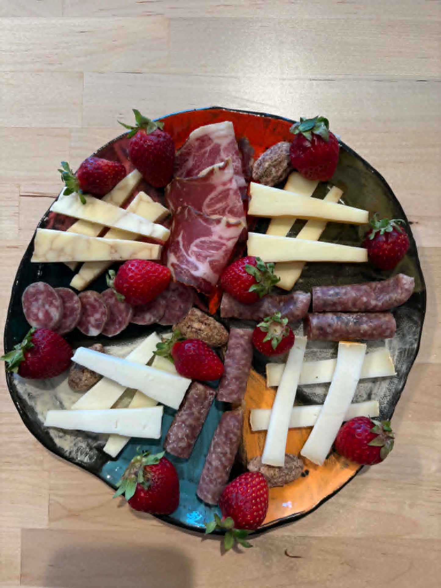 Assiette de charcuteries et fromages